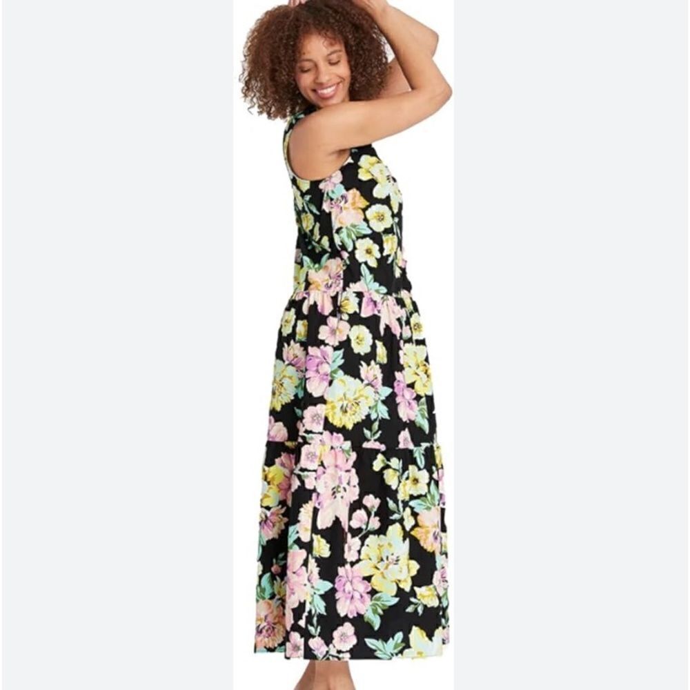 New With Tags Who What Wear V-Neck Floral Sleeveless Maxi Dress Size Medium